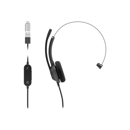 Doomsday 321 Wired Single On-Ear Headset, Black DO3455708